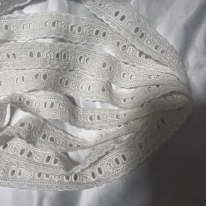 New White embroidered hollowed lace clothing sewing accessories